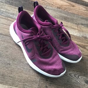 Nike Flex Experience RN 8 Maroon & White Athletic Sneaker Shoes Women’s Size 8